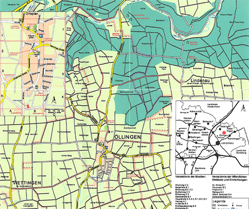 Ortsplan Gemeinde Öllingen